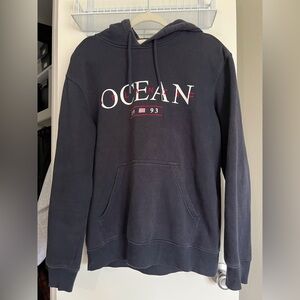 H&M Navy Hoodie with Graphic Print